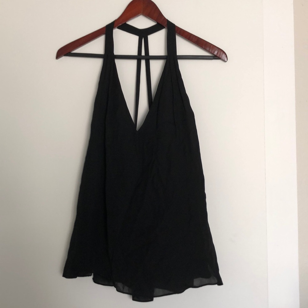 Haute Hippie Sleeveless V Neck Top